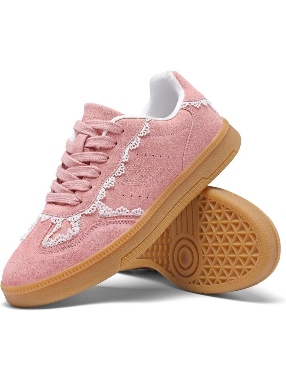 Stylish Women's Lace-Up Sneakers with Arch Support | Lightweight Non-Slip Casual